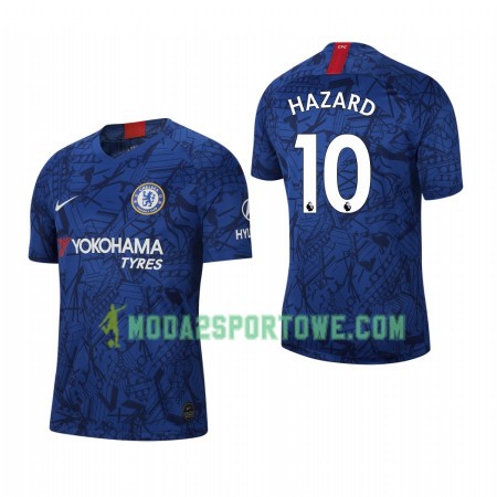 Koszulka Chelsea Eden Hazard 10 Domowe Stroje Piłkarskie 2019/20 Krótki Rękaw